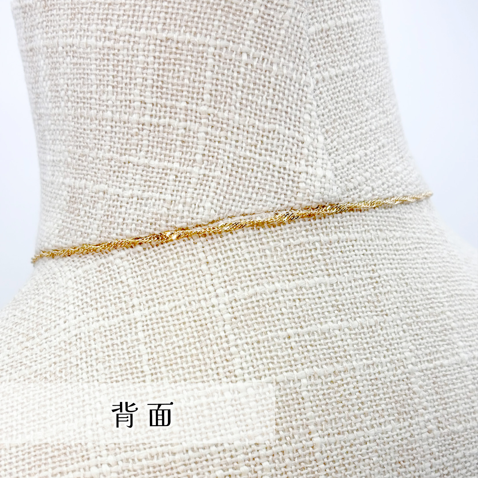 花式扭紋名牌鎖骨鏈