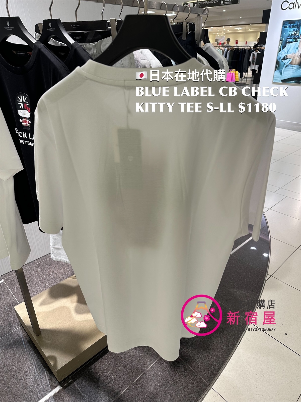 BLACK LABEL CB CHECK KITTY T-SHIRT