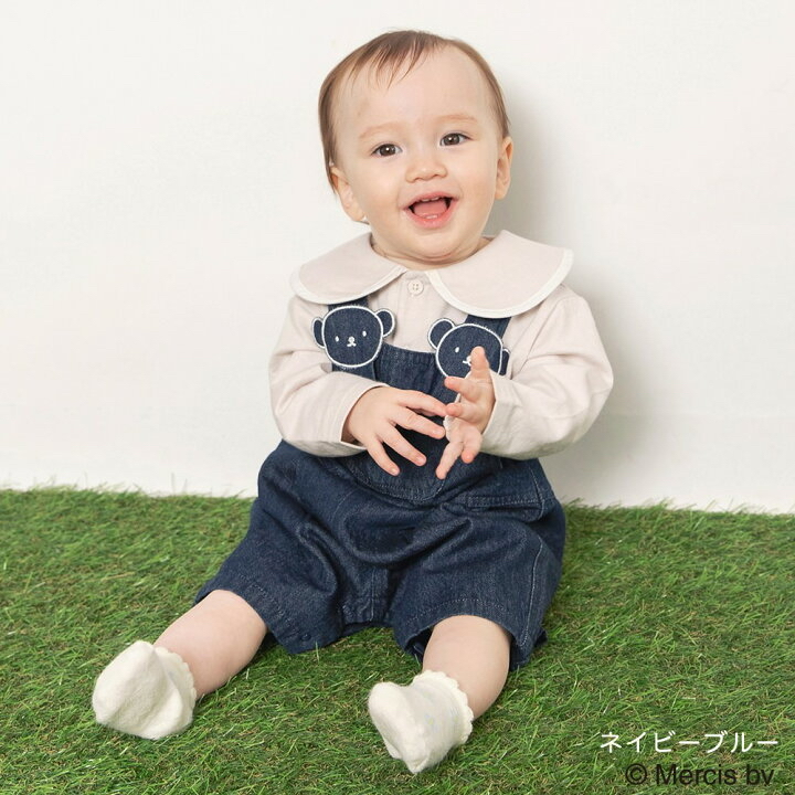 🇯🇵預訂 日本直送🇯🇵Branshes x Miffy系列Boris人物刺繡貼花吊帶連身褲