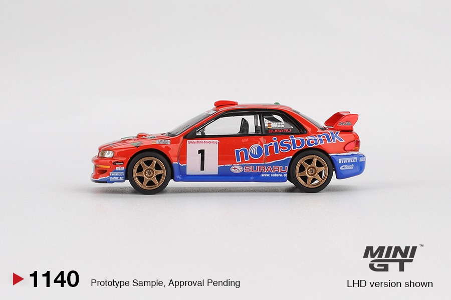 Mini GT 1/64 Subaru Impreza WRC97 #1 1999 DRM Champion - MGT01140-L