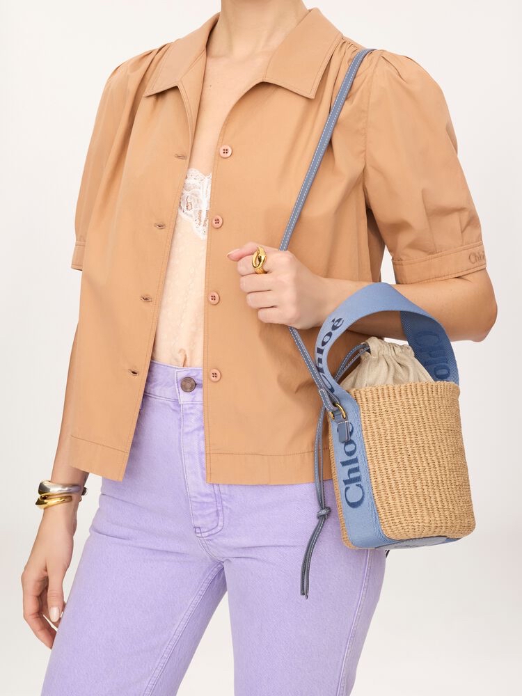 限時優惠✨訂貨❤️Chloe woody basket 🔖Color : Ashes Blue