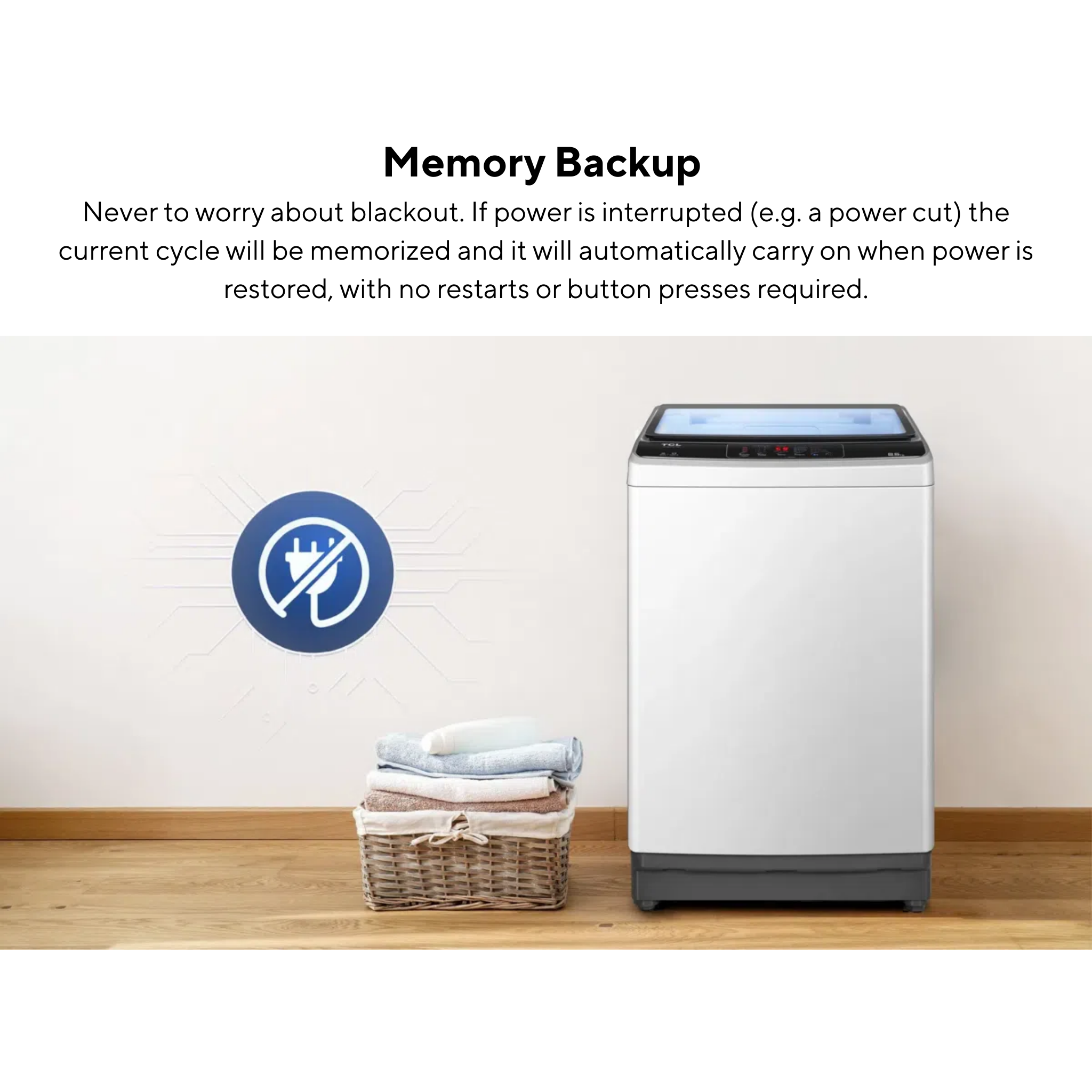 TCL 12kg Top Load Washing Machine (TWA120-F30G)