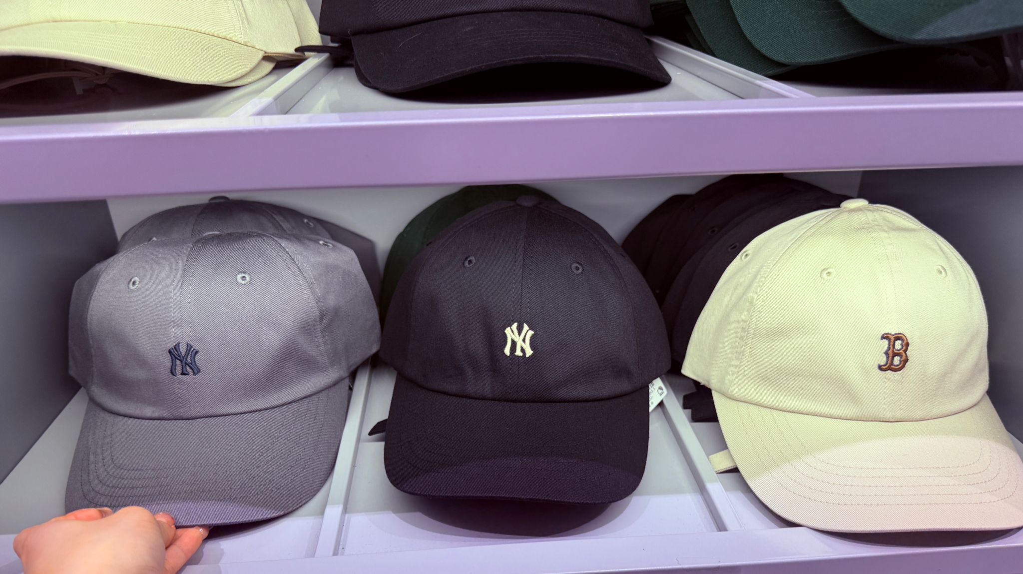 MLB cap small logo 韓國折扣價