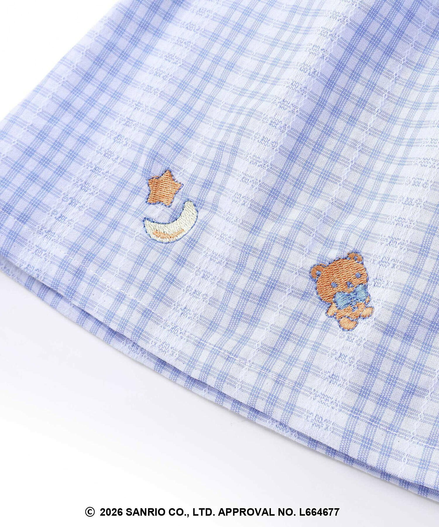 🇯🇵預訂 日本直送🇯🇵Slap Slip x Sanrio系列兩色人物刺繡格紋蕾絲吊帶背心+泡泡袖印花T恤套裝