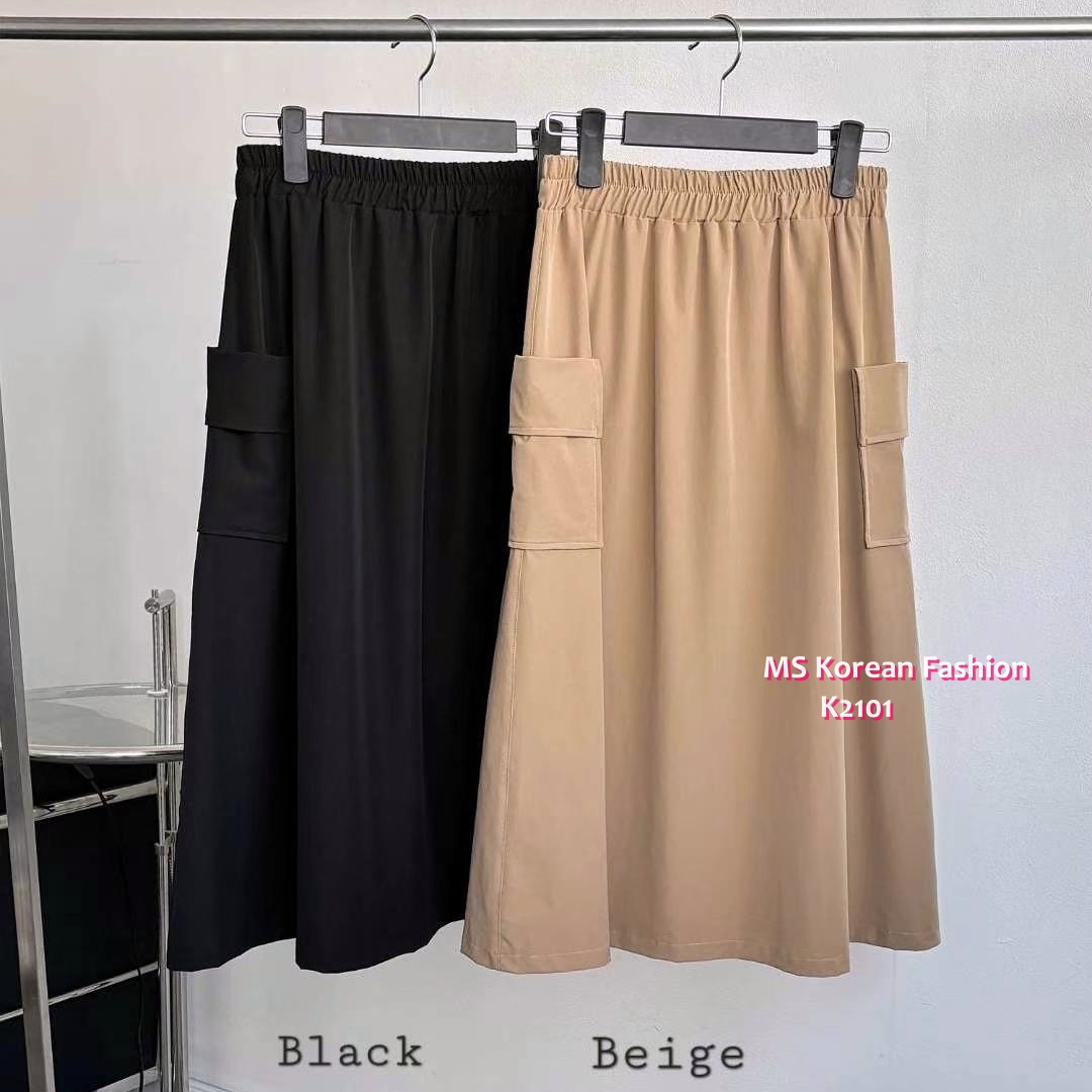 K2101 韓國🇰🇷百搭易襯雙袋半裙