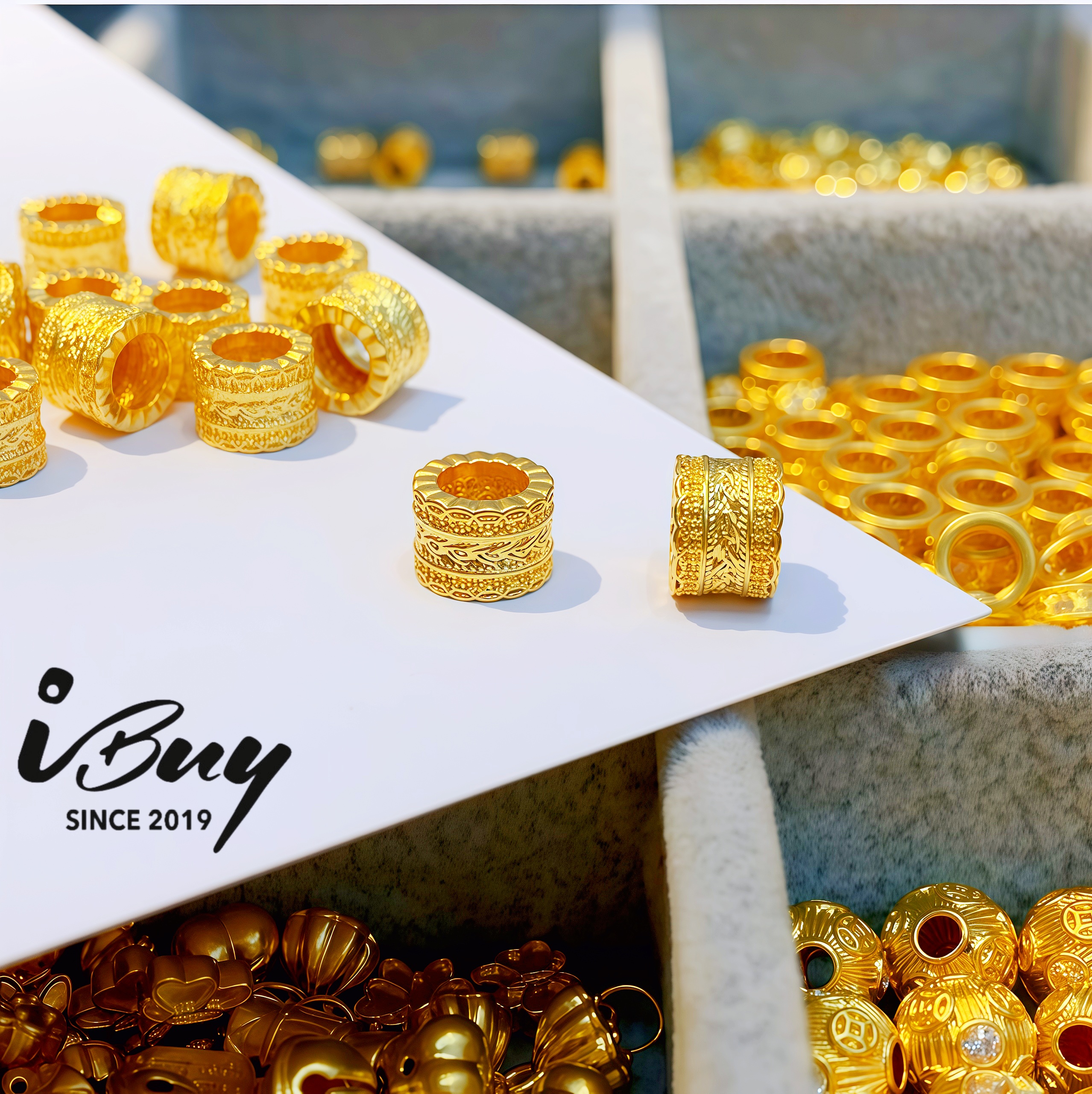 999 GOLD WEALTH COIN BEAD 999 金 腰缠万贯串咀