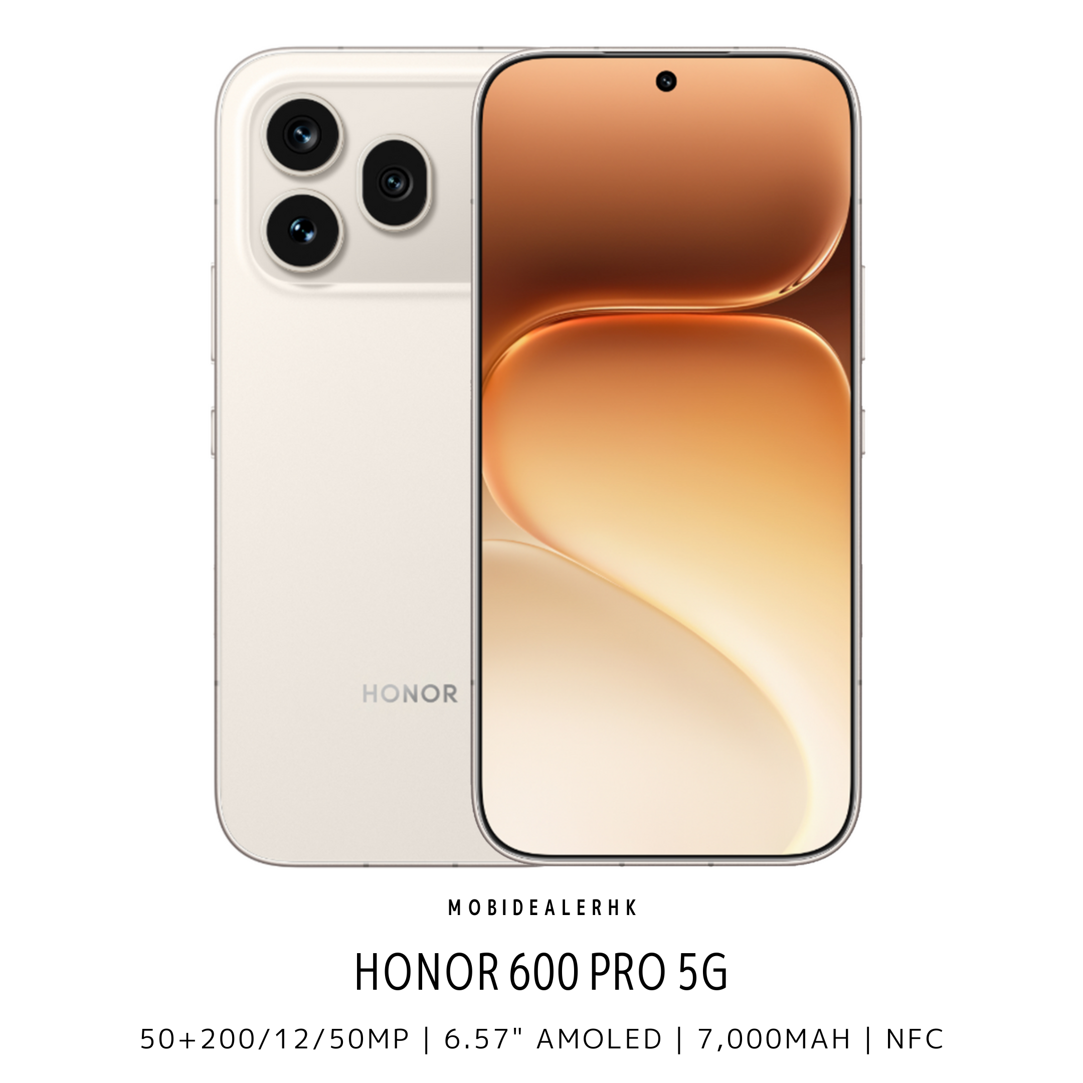 Honor 600 Pro | 榮耀 600 Pro | 5G | 智能手機 | 50+200/12/50MP | 6.57" AMOLED | 7,000mAh | NFC