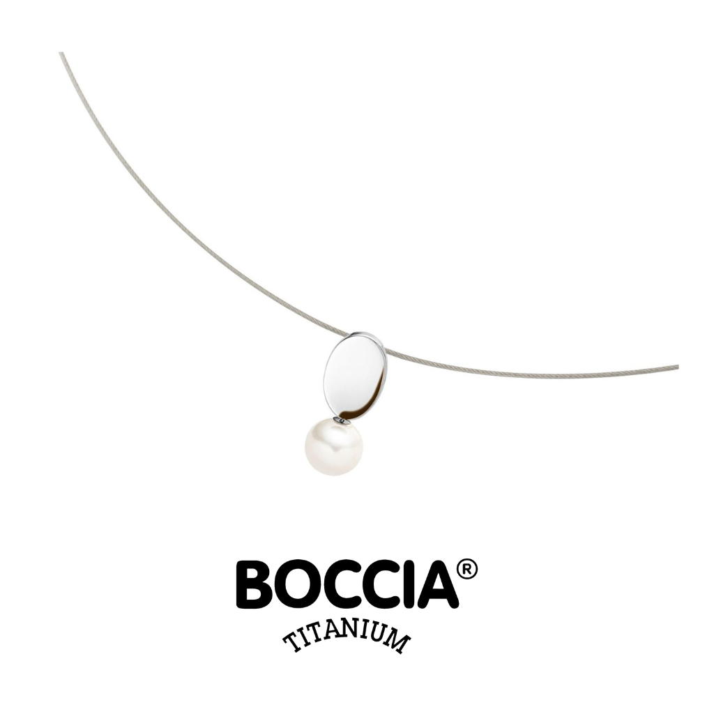Boccia Titanium 07030-01 鈦金屬 / 珍珠吊墜