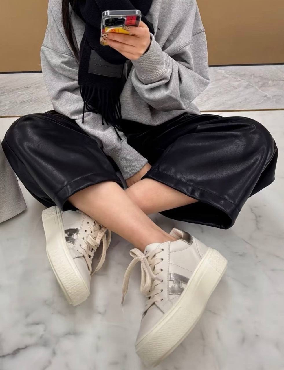 限時優惠✨訂貨🍒Hogan 厚底5.8cm Crosswind sneaker   補碼🔖Size 36-39/40