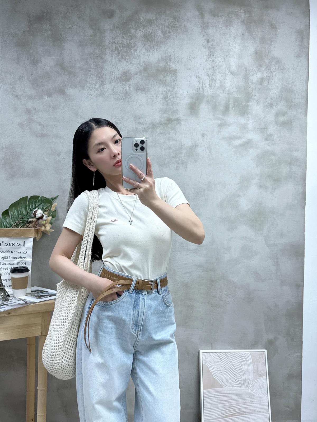 G18 彩點刺繡字Tee