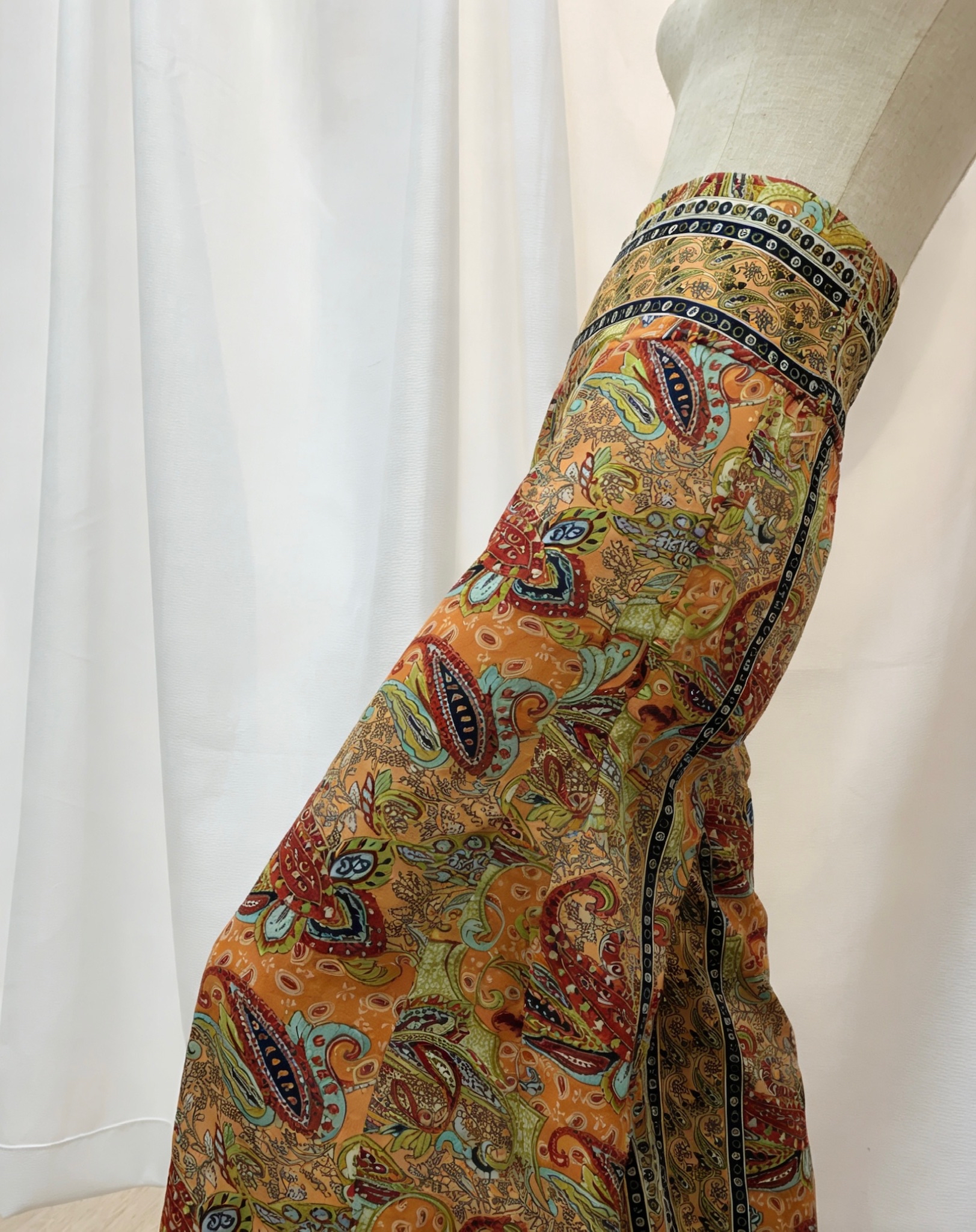 波西米亞風印花闊腿褲