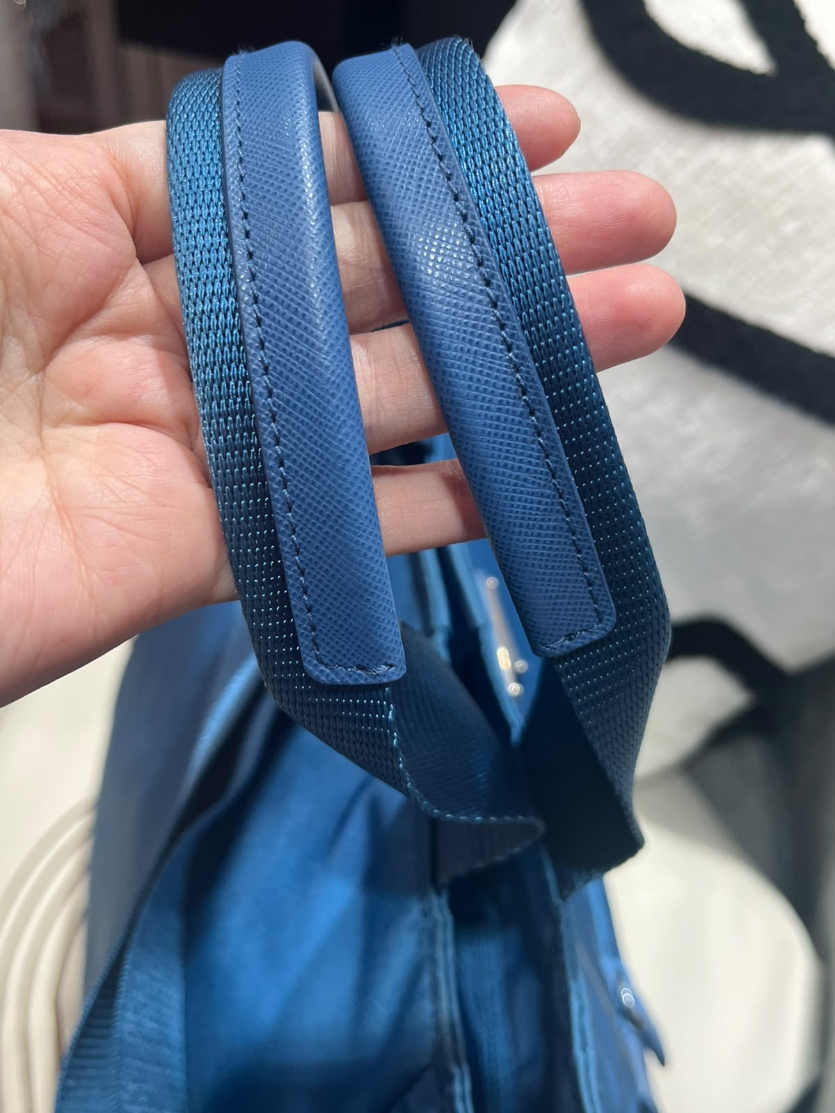 Prada Nylon 2Way Bag Blue 100%Authentic, 98%New 