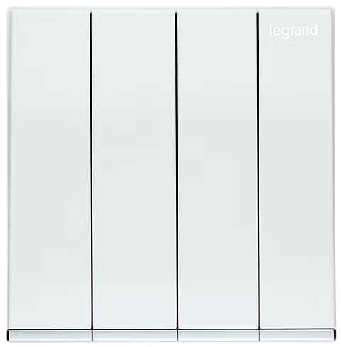 Legrand Galion 白 4位雙控 帶指示燈 開關掣