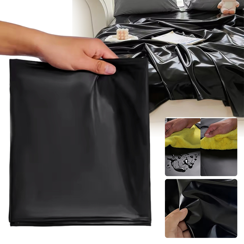PVC床單 130*220cm 黑色 UB0276