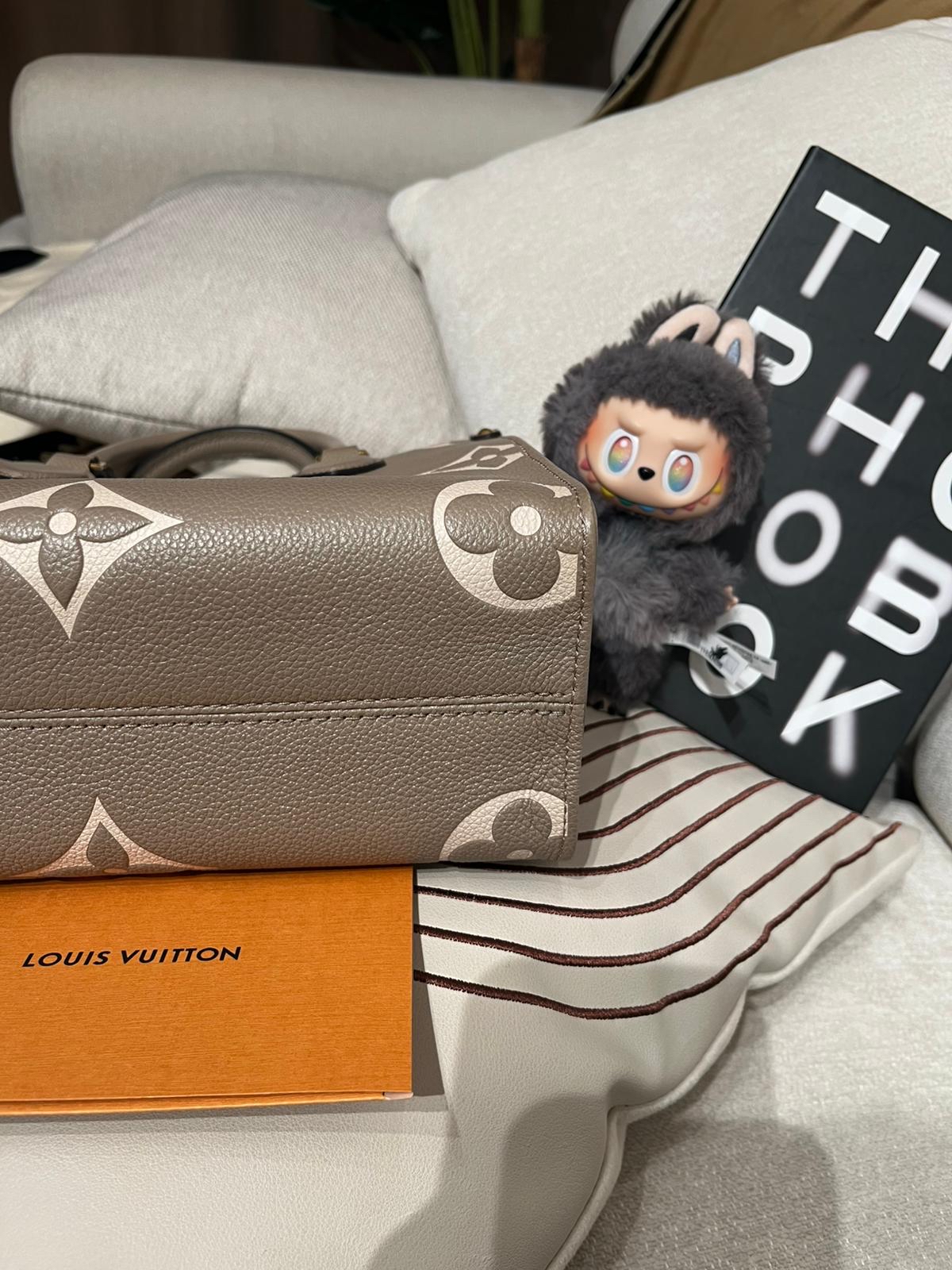 Lv OnTheGo pm M45779 Empreinte Calfskin 牛皮 100%Authentic, 98%New ✅NFC✅收據✅Dust bag✅Box
