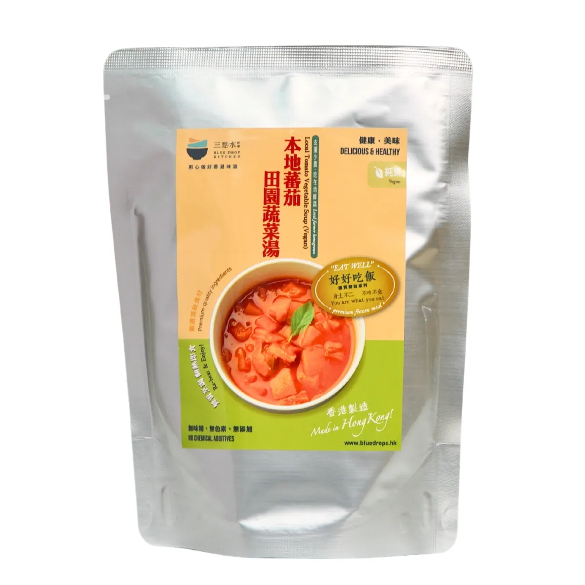 [三點水料理] 本地蕃茄田園蔬菜湯 (純素）400g