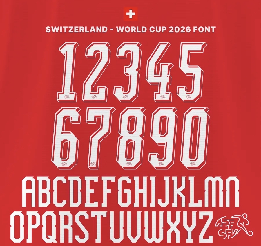 2026世界盃 瑞士 主場 印字
