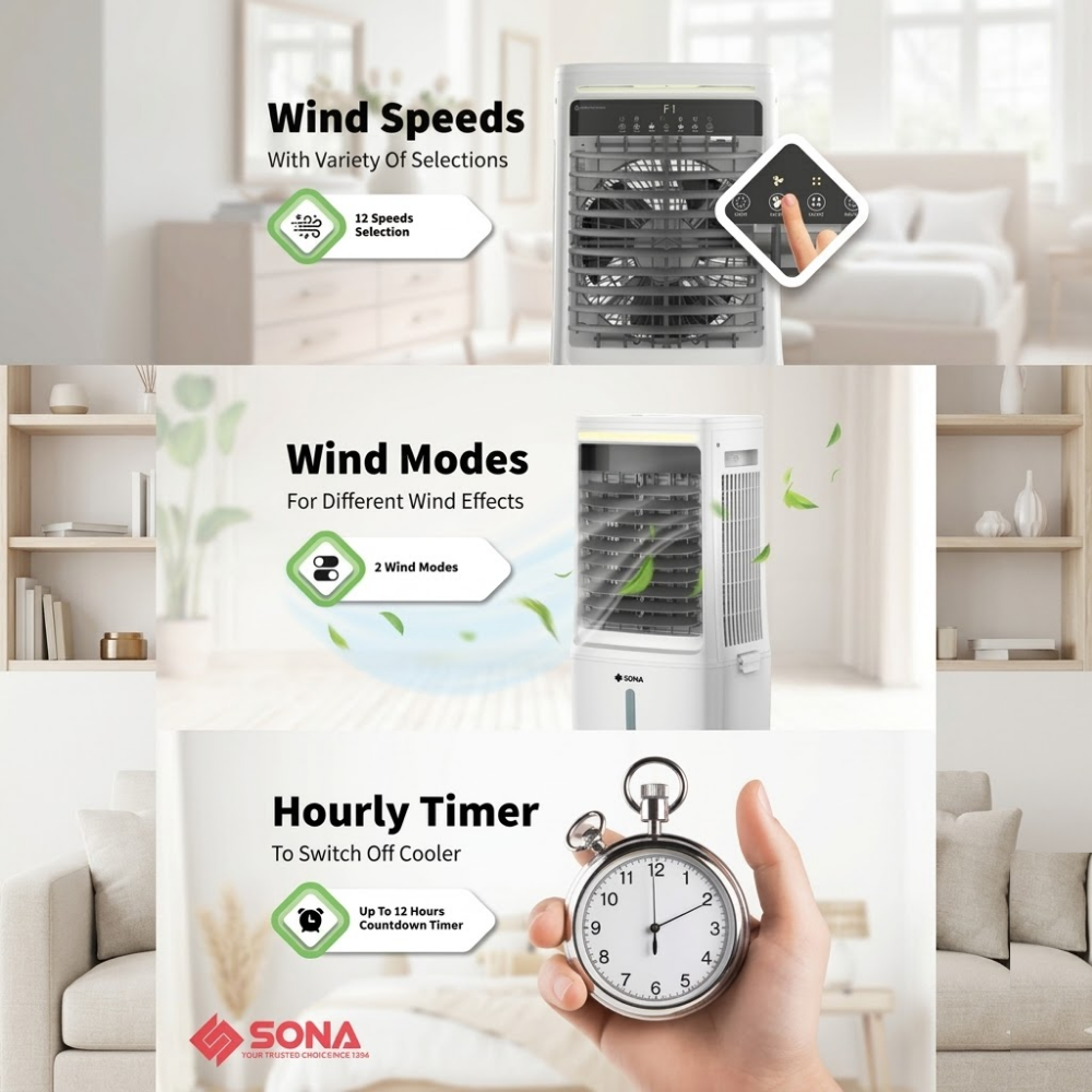 SONA BLDC Air Cooler with Remote SAC 6360DC APR
