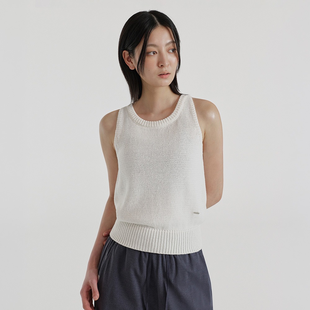 Lee Chung-ah's Pick 預購_FFWSSW003 Lua Sleeveless Knit Cover-up by front2line