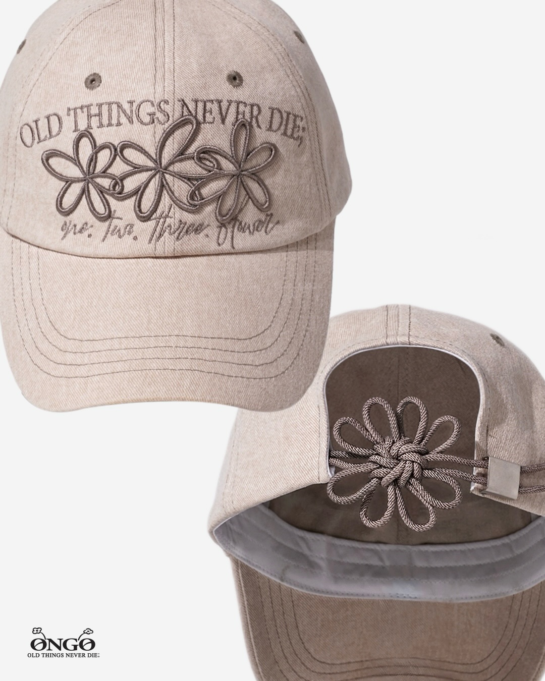 《Pre-Order》온고 ONGO old things never die ONE, TWO, THREE PIGMENT CAP 低飽和度帽子 (2026 Ver.)