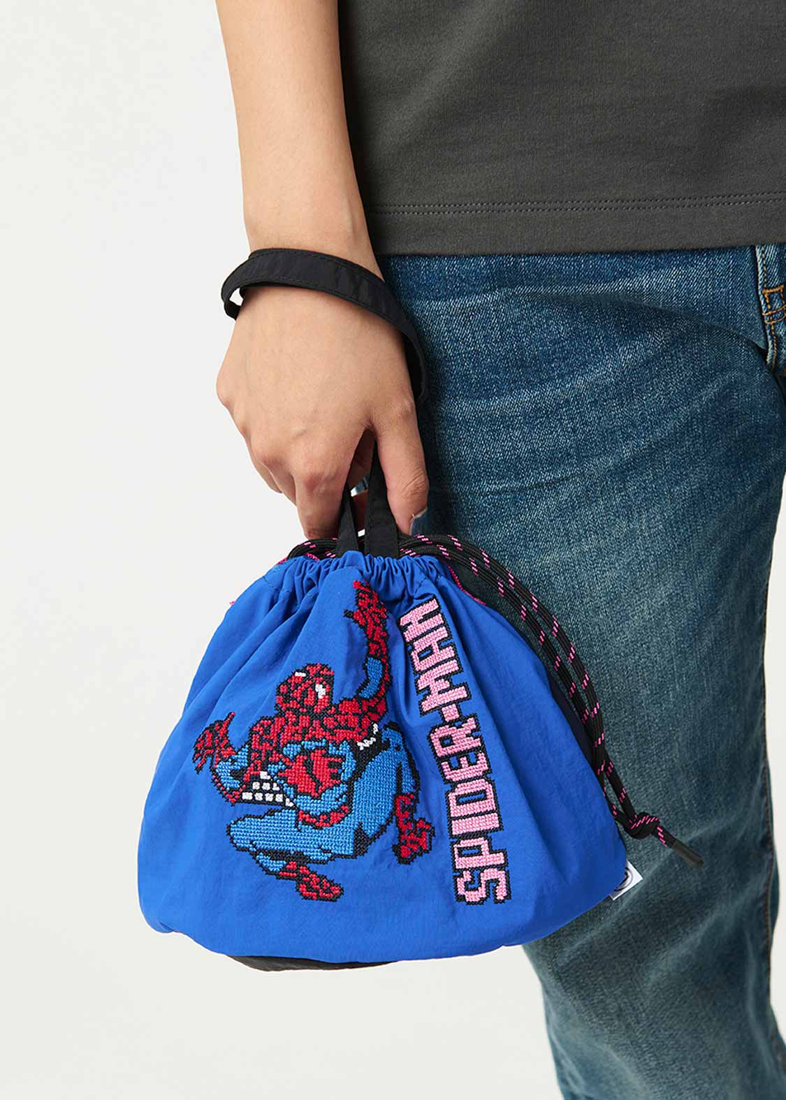 📦訂購 日本限定 graniph Spider-Man 蜘蛛俠 索繩手提袋