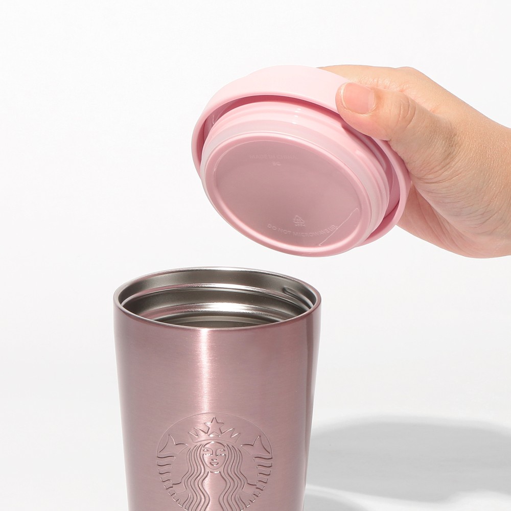 《日本🇯🇵 STARBUCKS 2026 Feel the Breeze 限定系列》粉紅漸變不鏽鋼保溫杯 473ml (配備兩種杯蓋)