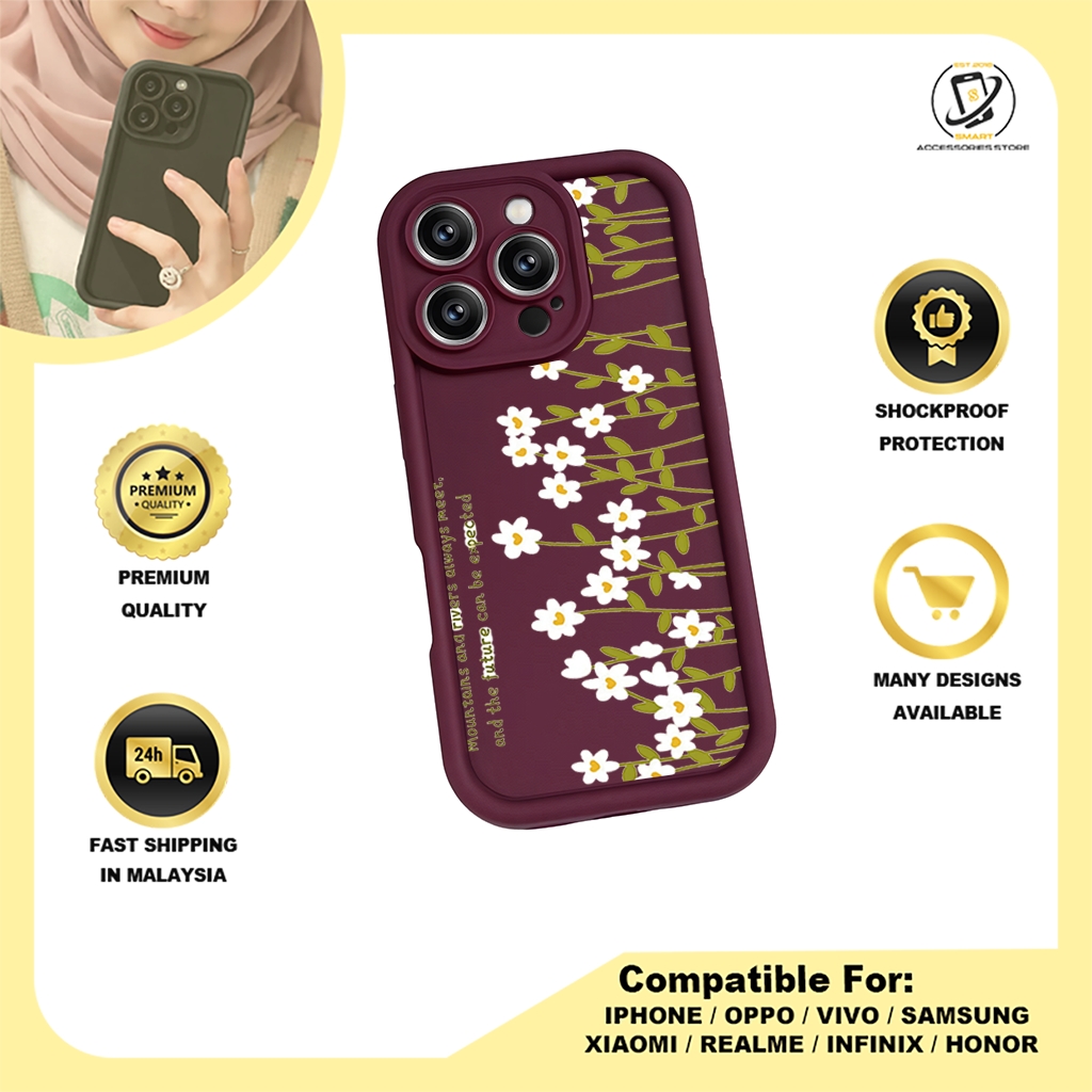 TPU DESIGN CASE PHONE FOR OPPO - DESIGN FLOWER A4