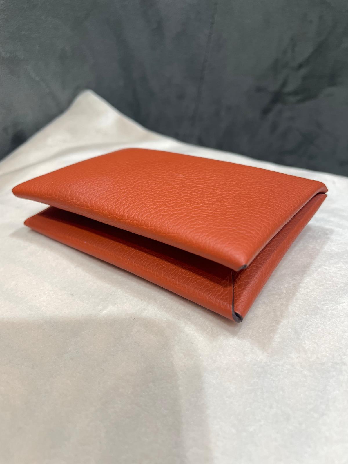 Hermes calvi card holder ,100%Authentic,98%new