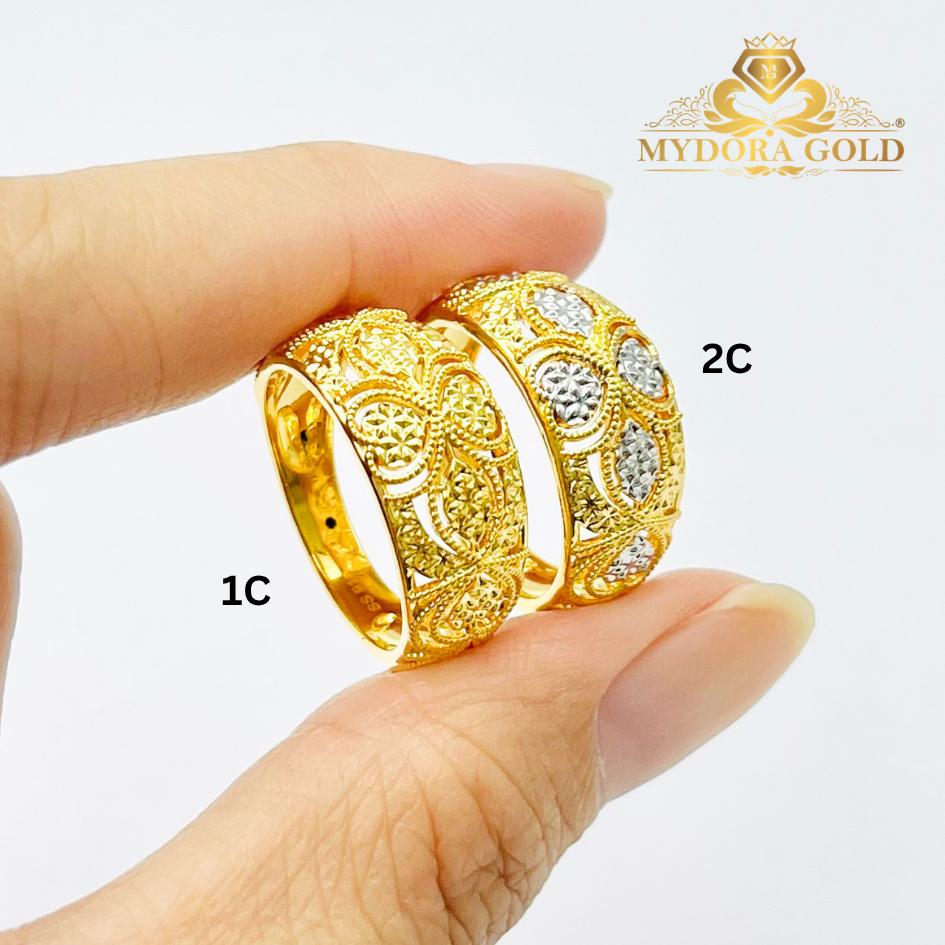 MYDORA Cincin Lacey Love Leaf (5G) l EMAS 916/22K