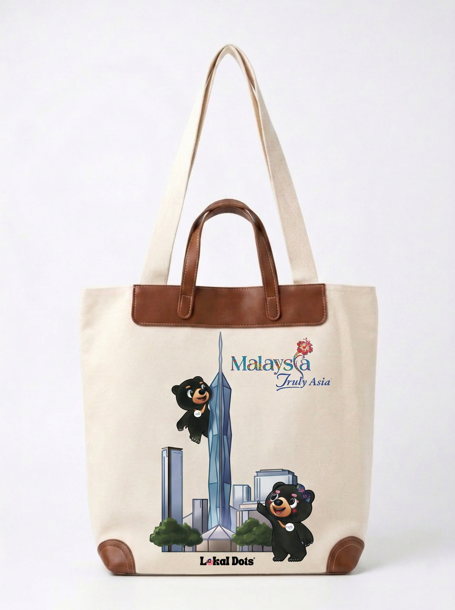 LD77 - PU Handle Tote Bag Merdeka 118