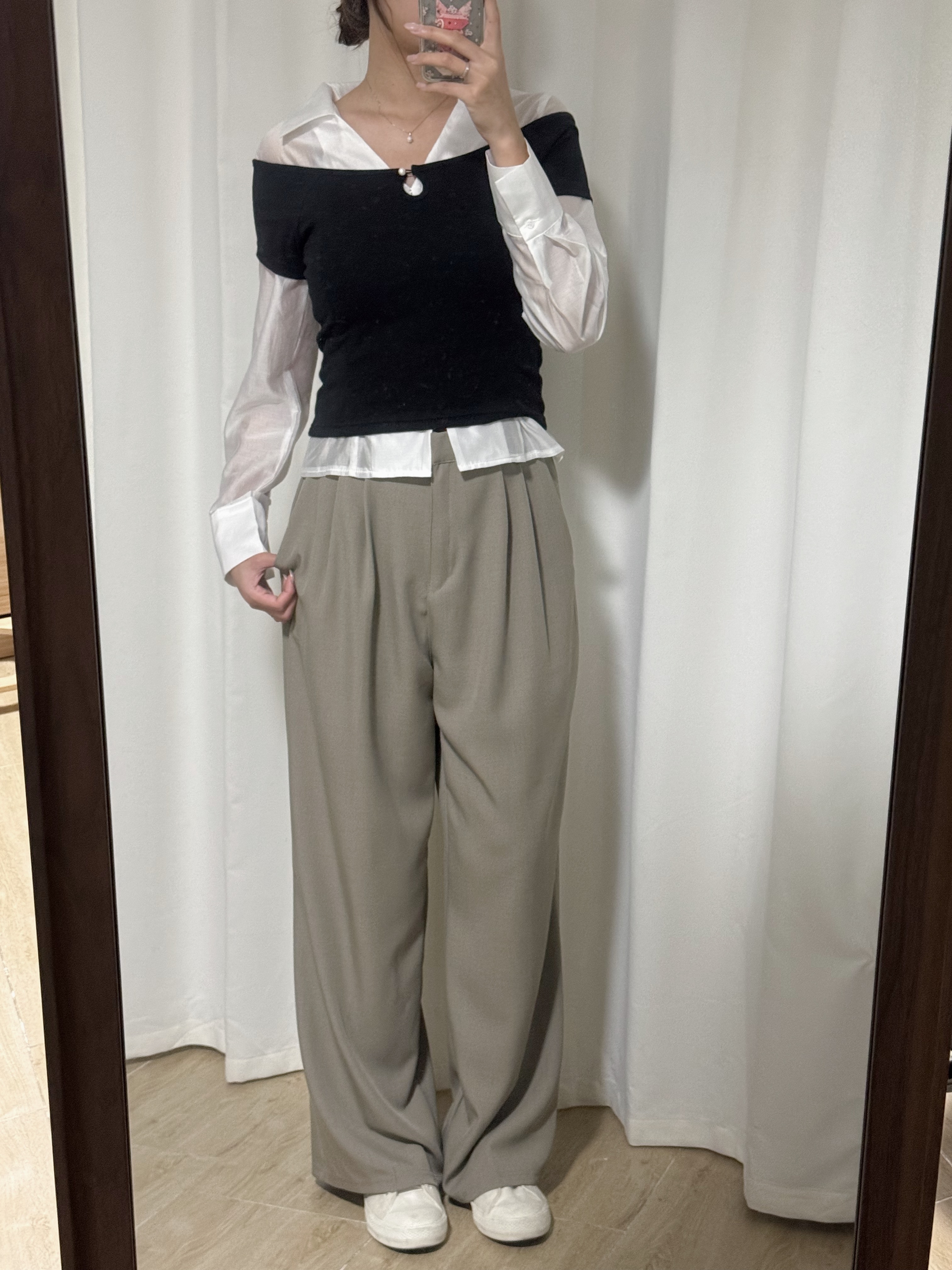 [2 VER.][四季可穿!]滑滑垂感西裝長褲(四色入/五個尺碼/兩個長度)