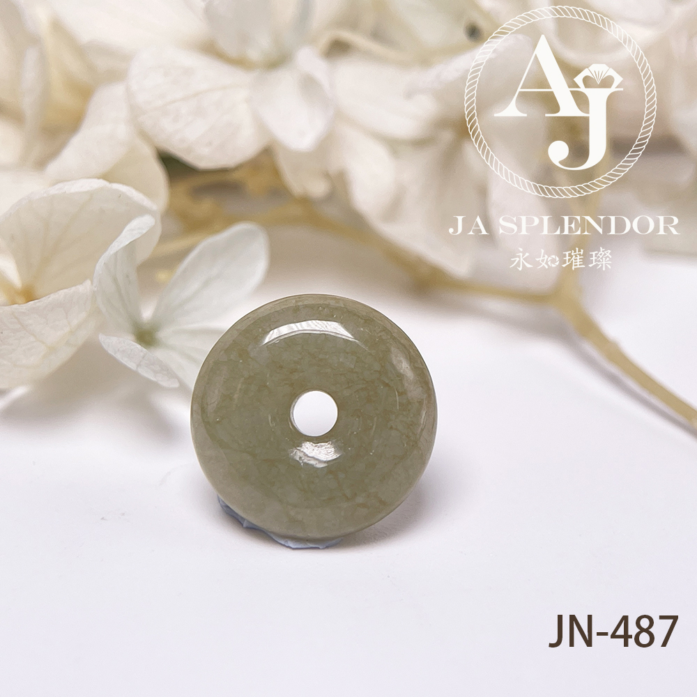 JN-486/487/499 天然翡翠A玉 冰潤大地黃小平安扣