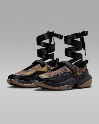 Jordan Pointe 芭蕾舞絲帶綁帶運動鞋［Leopard / Black］