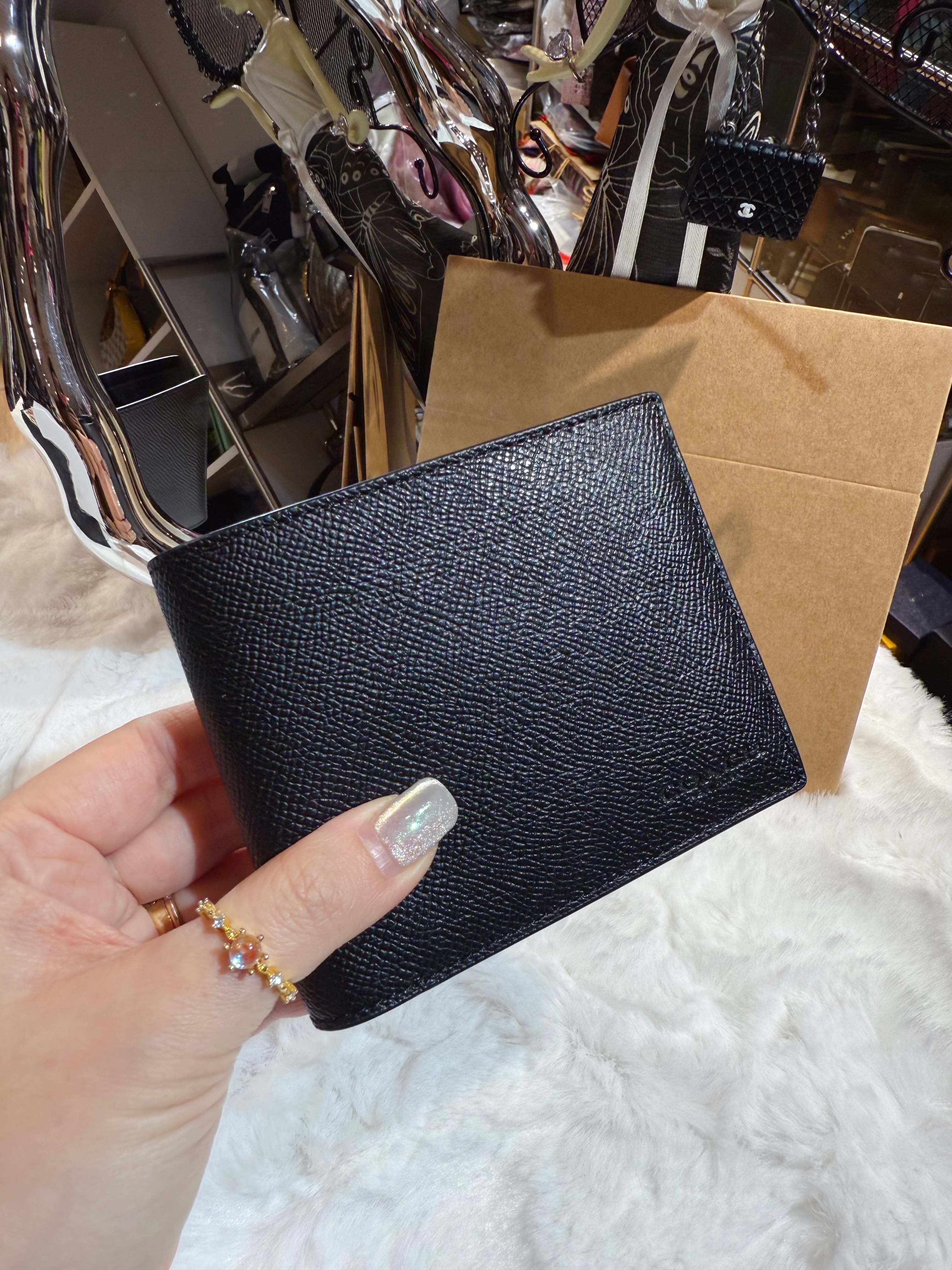 Coach bi fold wallet 1205/sf/blk