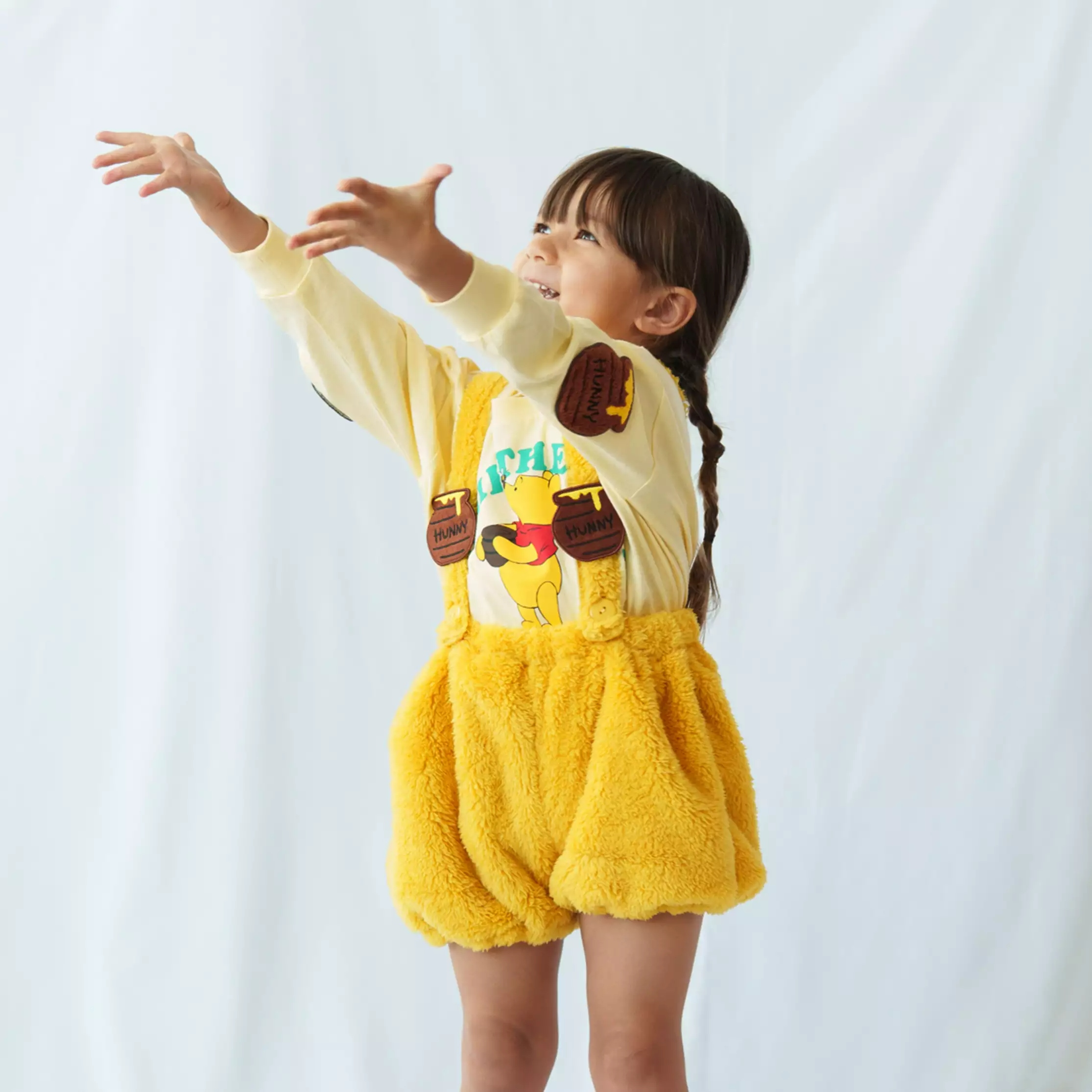 🌸 【預訂】Pooh BREEZE 毛毛工人褲<90-100> - Kids' Warm Goods