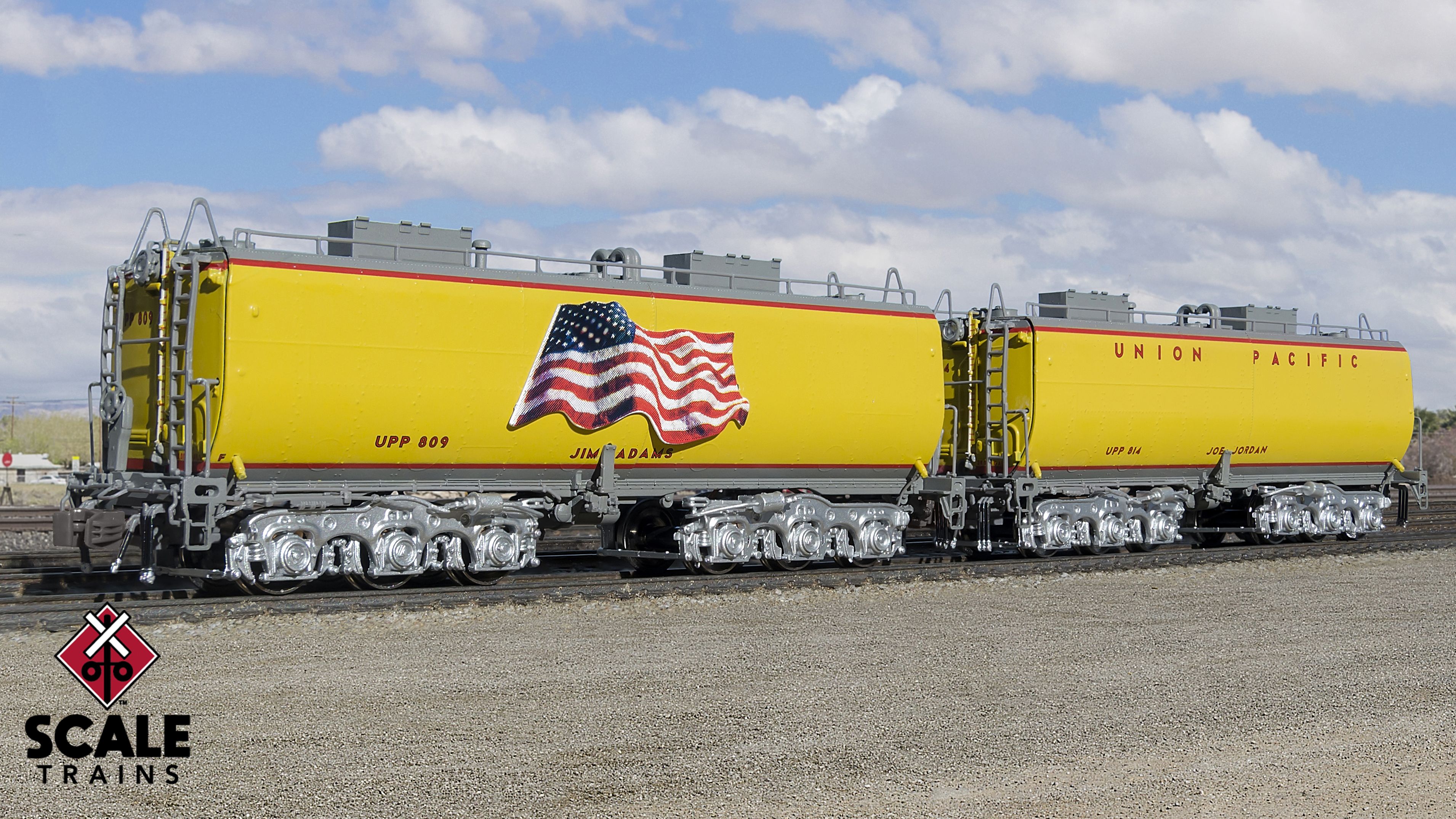 Scaletrains N （1：160） Union Pacific Late Steam Excursion Water Tender Set (配置模擬及數碼燈光效果）