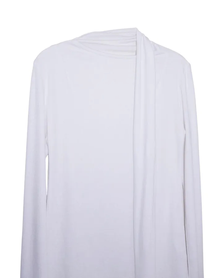 Cotton Tie-neck Long Sleeve