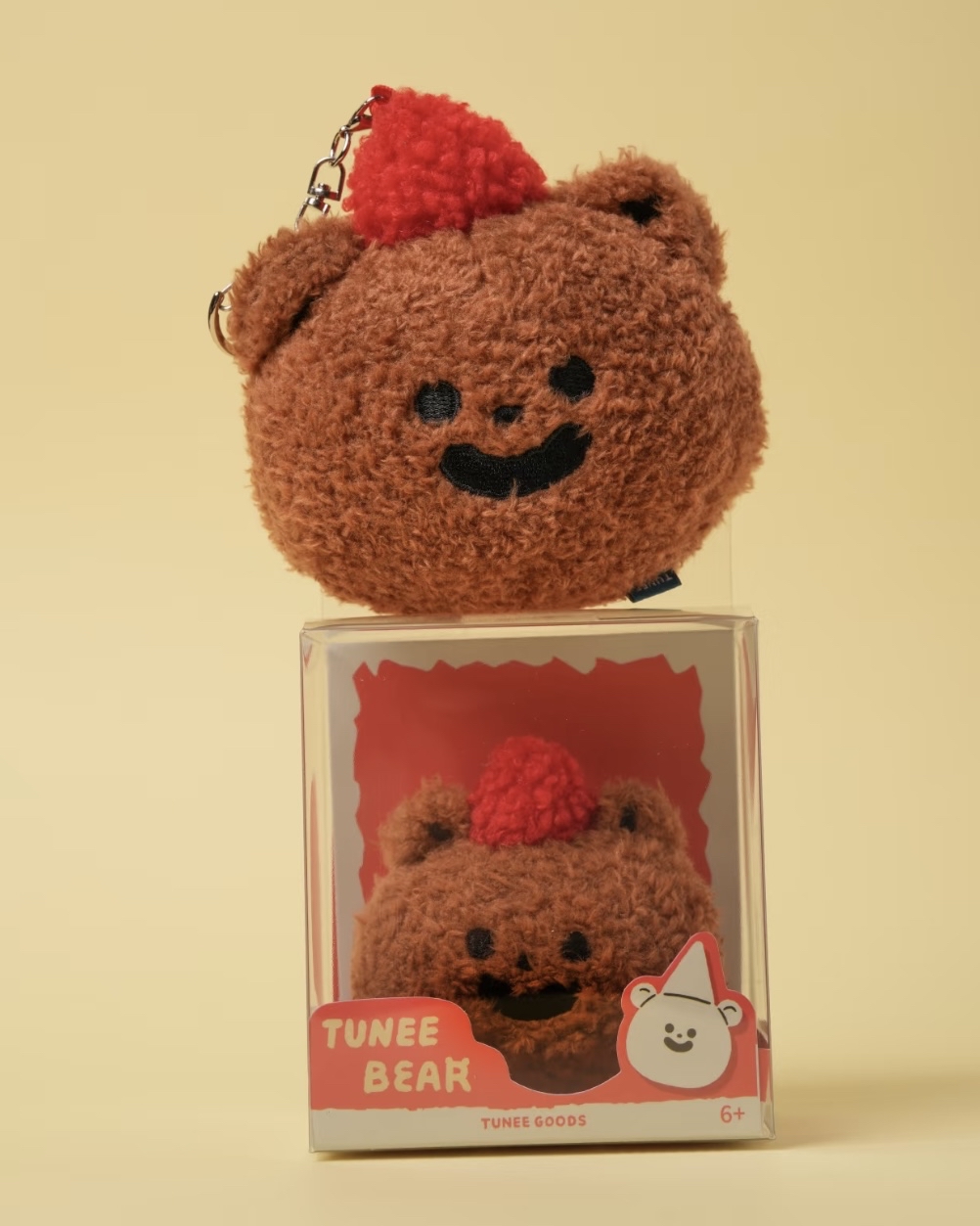 自帶浪漫的玫瑰小熊掛件