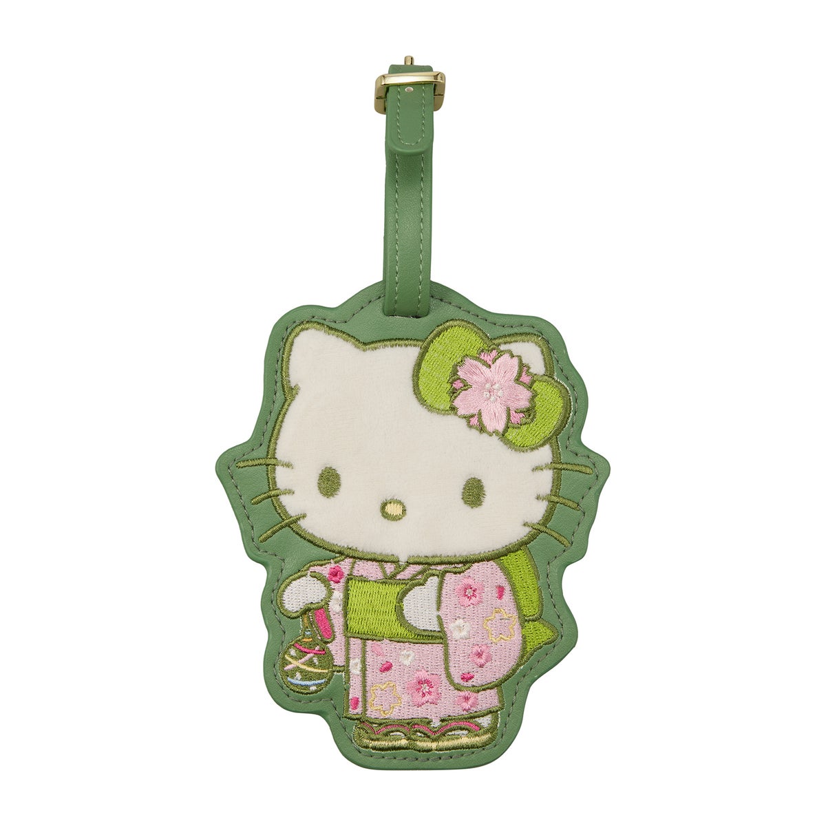 現貨｜Sanrio Hello Kitty 日版 抹茶系列 刺繡 行李牌 (SA43)