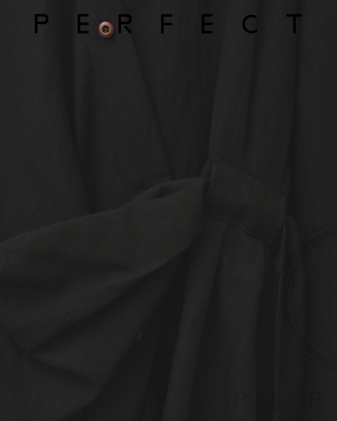 T0007_氣質自帶腰帶隨性上衣（顯瘦黑）