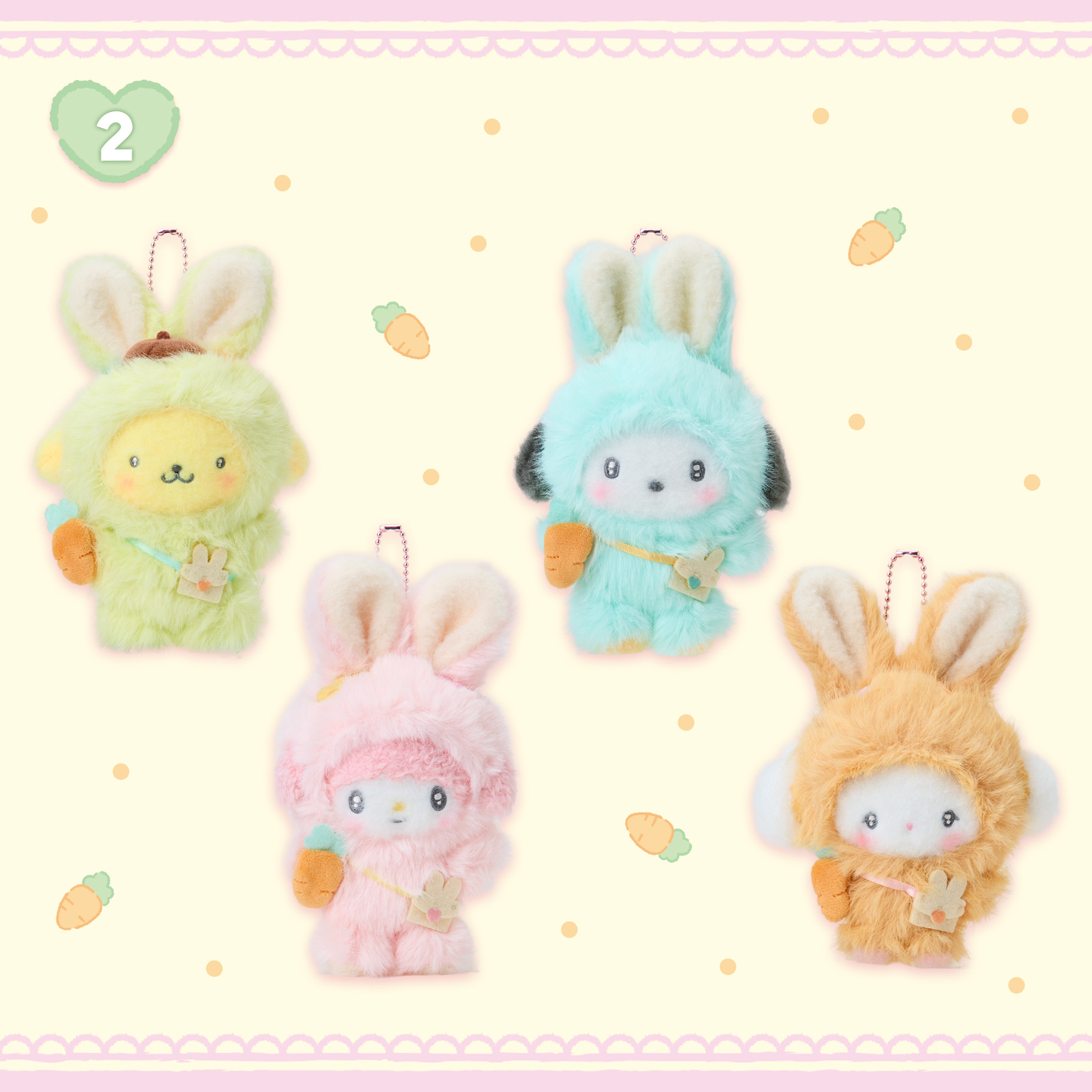 日本預訂📍日本Sanrio復活節兔仔造型系列 - 公仔/吊飾/Tote Bag/電話吊飾/索繩袋/盲盒 25/3日本開售