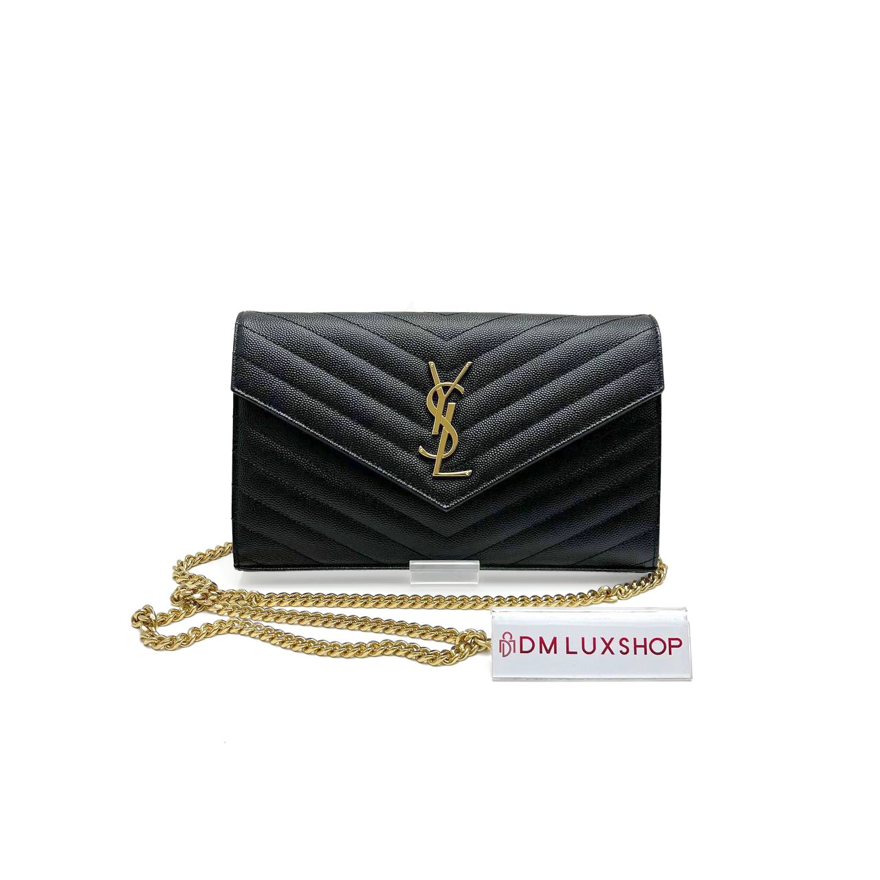 YSL Black Envelope WOC GHW