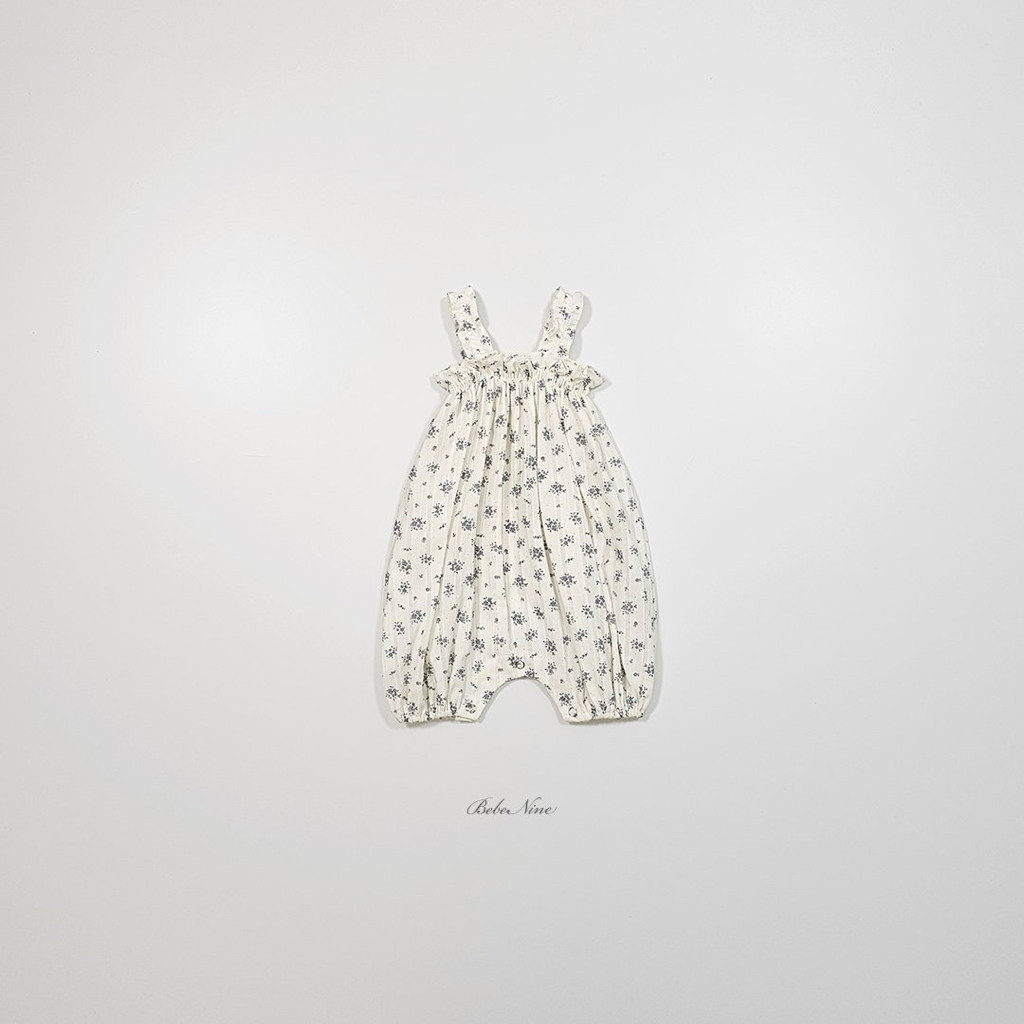 ☀️預訂 韓國直送☀️🇰🇷Bebenine兩色花卉荷葉邊吊帶連身服