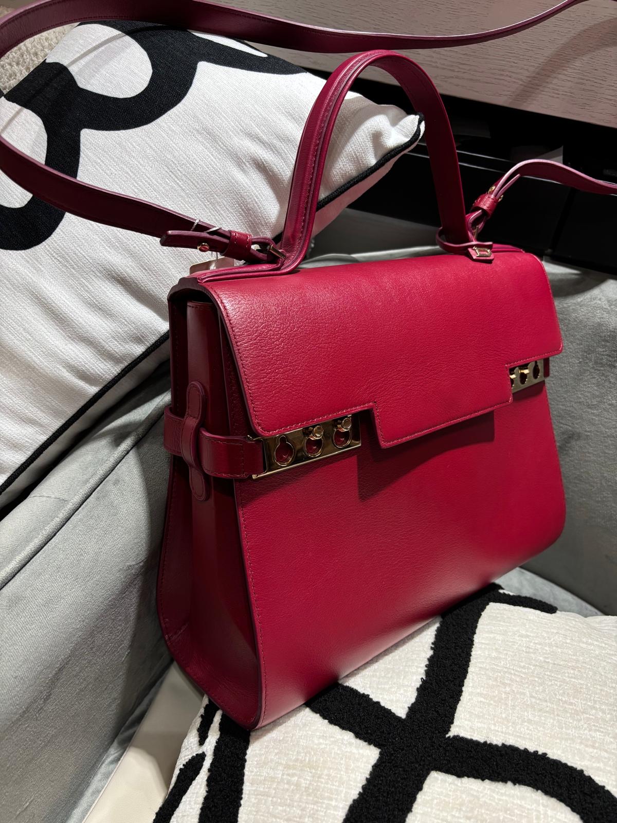 Delvaux Tempete GM 2Way Bag Calfskin 100%Authentic, 98%New ✅Mirror 