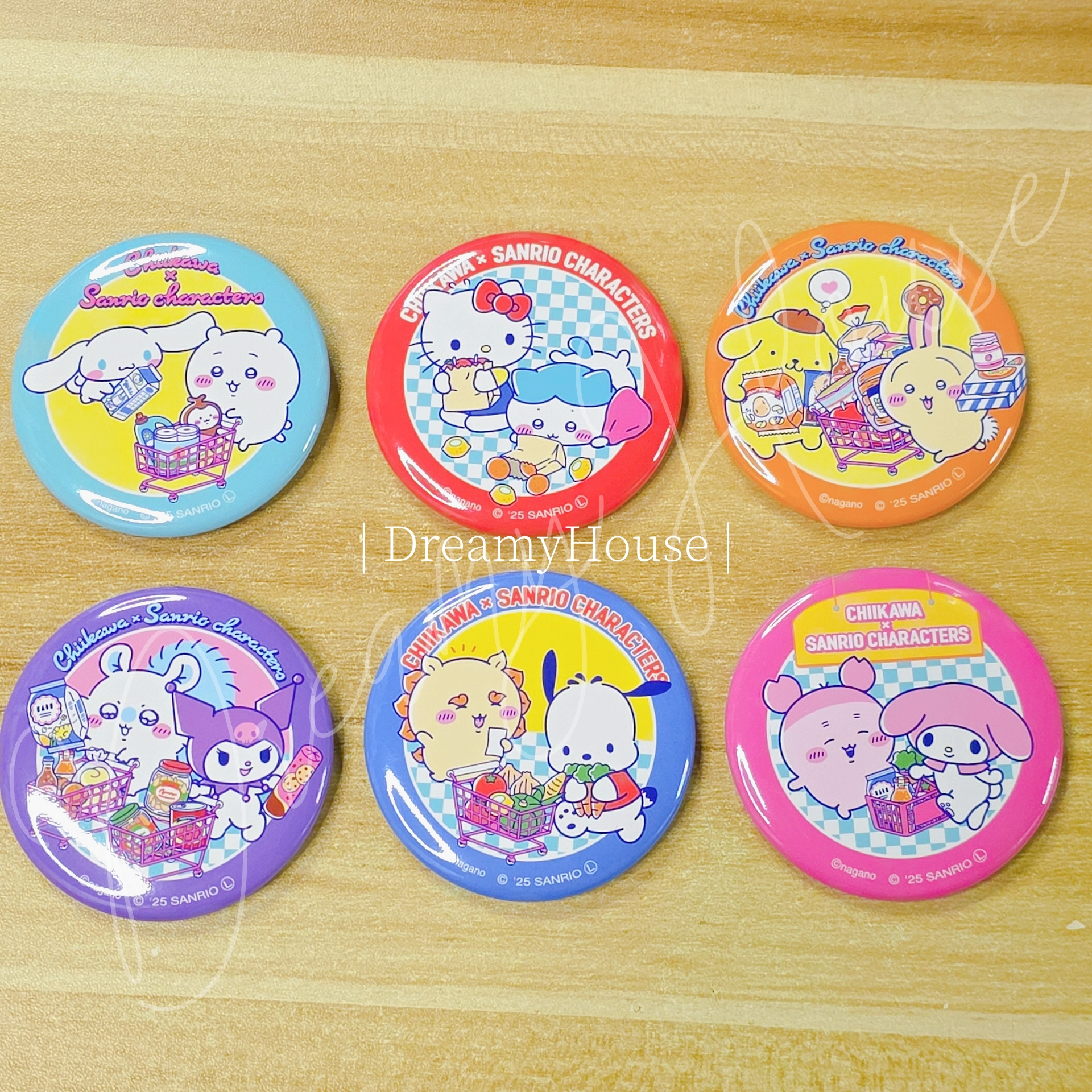 日本 Chiikawa x Sanrio characters 盲盒襟 (簡款)