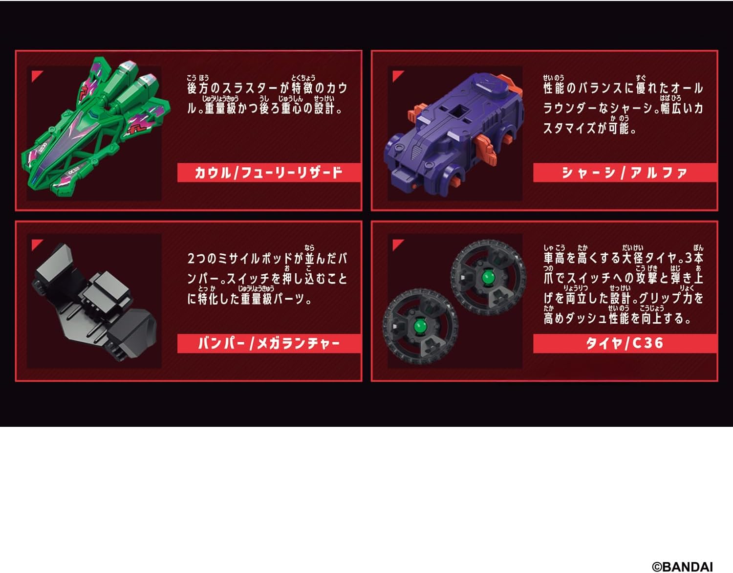 (預訂訂金 $100) (總價 $179) Bandai 爆裂戰車-06 BR-06 狂怒蜥蝪 異色版 (行版) Barabaride Starter Set BR-06 Fury Lizard