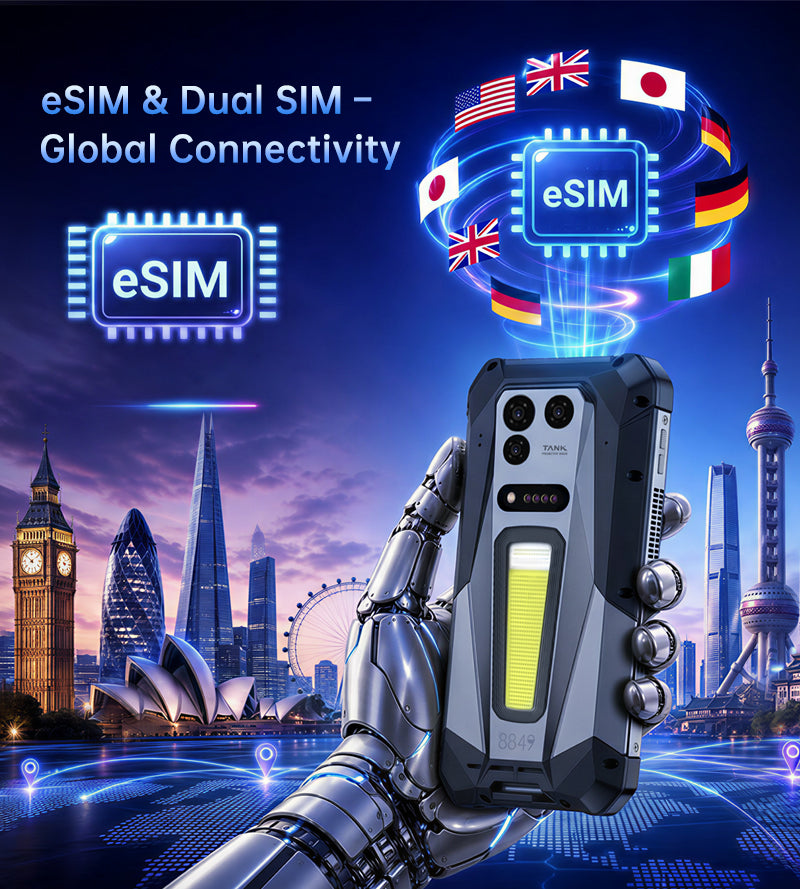 8849 Tank 5 | 5G | 三防手機 | DLP 投影儀 | 測距儀 | 17,600mAh | 120W | 6.73" AMOLED | NFC | eSIM