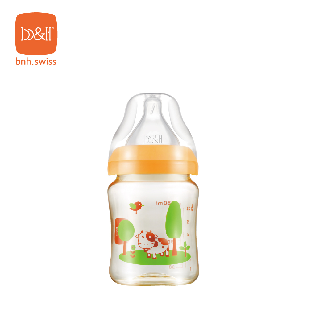 b&h PPSU奶瓶 180毫升配貝赫奶嘴 (小牛)