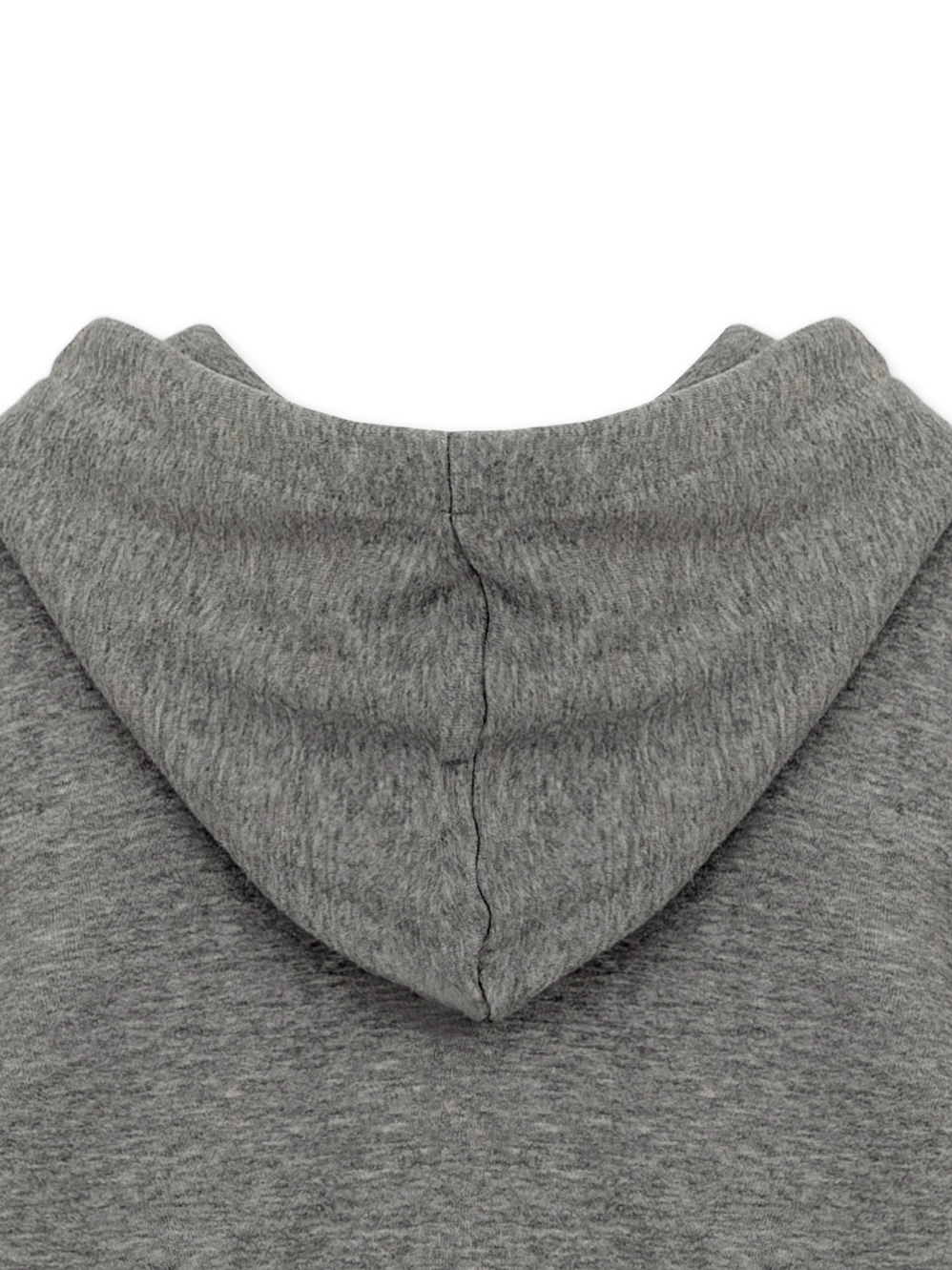 Distressed Cropped Zip-Up Hoodie