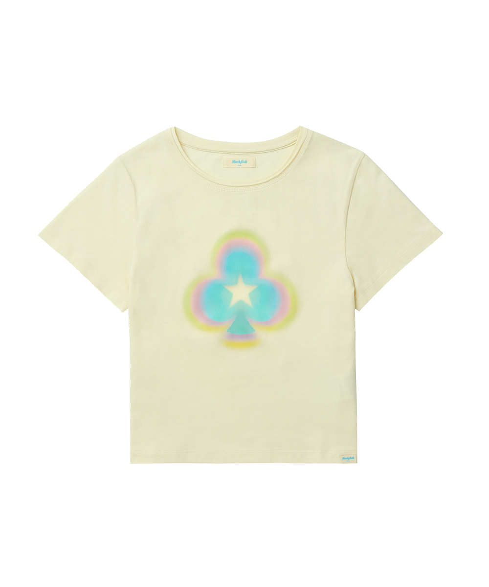 Rockfish Weatherwear × ILLIT｜Clover Slim Fit Sleeve T-Shirt